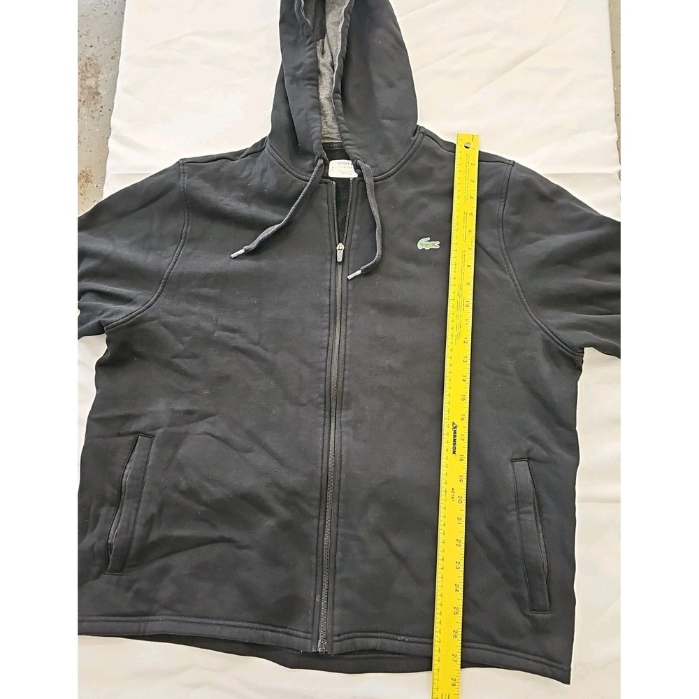 Lacoste Novak Djokovic Hoodie Sweatshirt Mens XX BlackFull Zip Tennis Sportswear